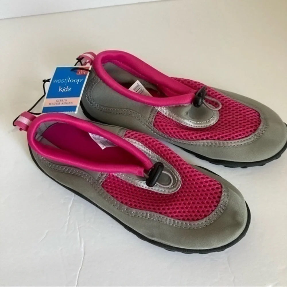 Kid's Water Shoes Hot Pink & Gray | Size 13/1 NWT summer beach small